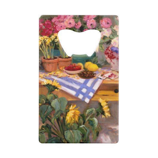 Frische Blumen I Kreditkarten Flaschenöffner (Rückseite)