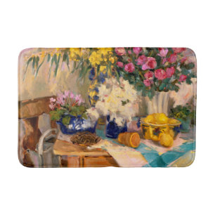 Frische Blumen II Badematte