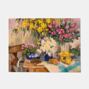 Frische Blumen II Fußmatte