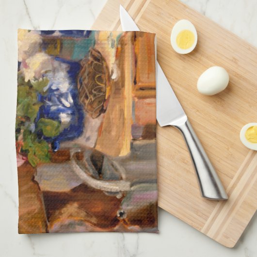 Frische Blumen II Geschirrtuch (Viertel Falte)