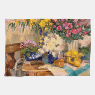 Frische Blumen II Geschirrtuch