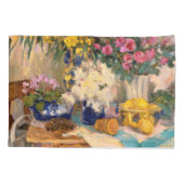 Frische Blumen II Kissenbezug (Rückseite-Links)