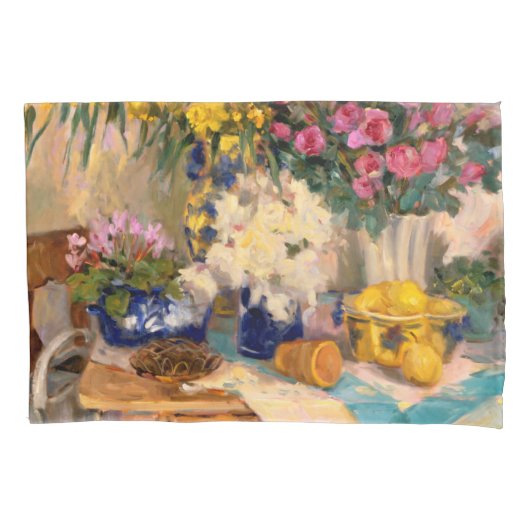 Frische Blumen II Kissenbezug (Vorderseite-Links)