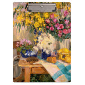 Frische Blumen II Klemmbrett (Vorderseite)