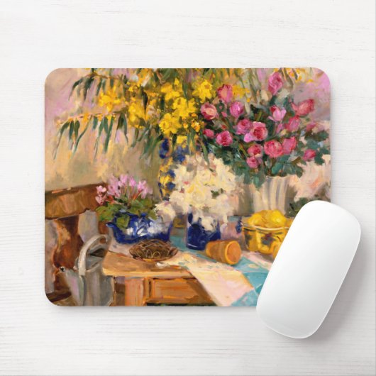Frische Blumen II Mousepad (Mit Mouse)