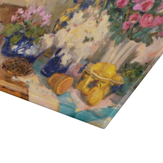 Frische Blumen II Schneidebrett (Ecke)