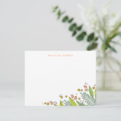 Frische Blumengärten Personalisierte Maggiore Einladung (Stehend Vorderseite)