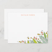 Frische Blumengärten Personalisierte Maggiore Einladung (Vorne/Hinten)