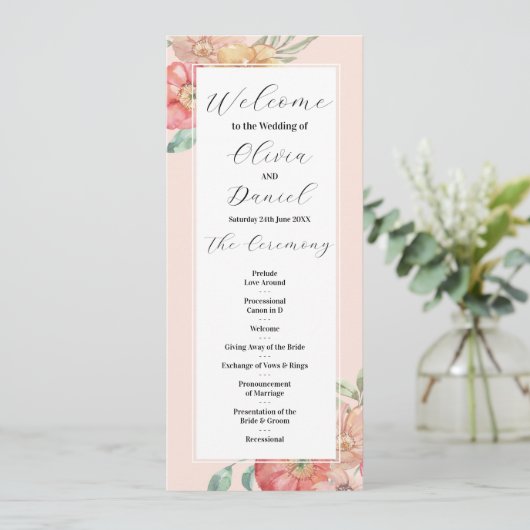 Frische Blumenkost - Details zum Wasserfarbenpräch Programm (Stehend Vorderseite)