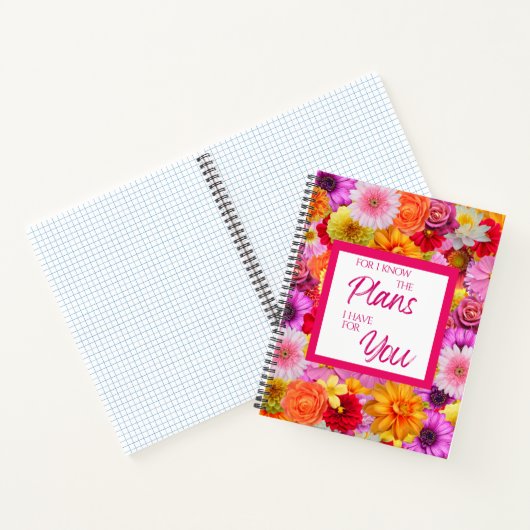 Frische BlumenSpiralNotebook Notizblock (Innenseite)