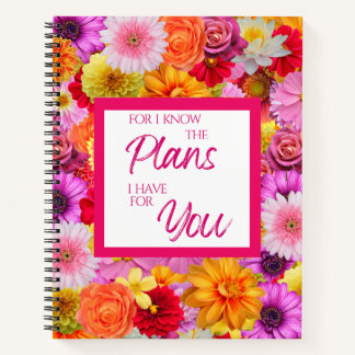Frische BlumenSpiralNotebook Notizblock