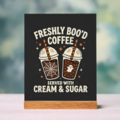 Frische Blut Halloween-Kaffee Acrylschild (Neutral)