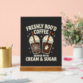 Frische Blut Halloween-Kaffee Acrylschild (Hochzeit)