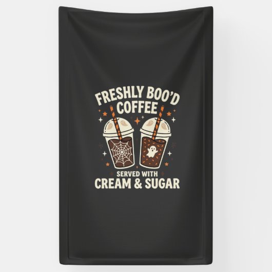 Frische Blut Halloween-Kaffee Banner (Vertikal)