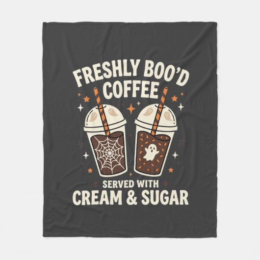 Frische Blut Halloween-Kaffee Fleecedecke (Vorderseite)