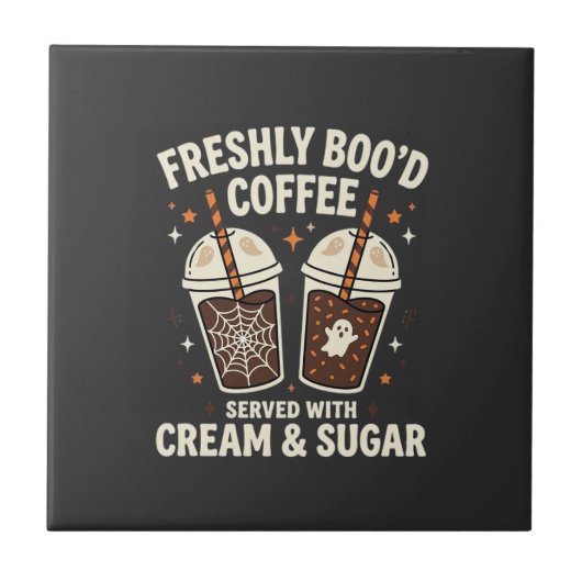 Frische Blut Halloween-Kaffee Fliese (Vorderseite)