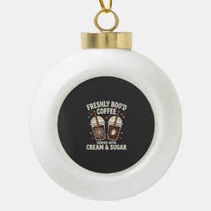Frische Blut Halloween-Kaffee Keramik Kugel-Ornament