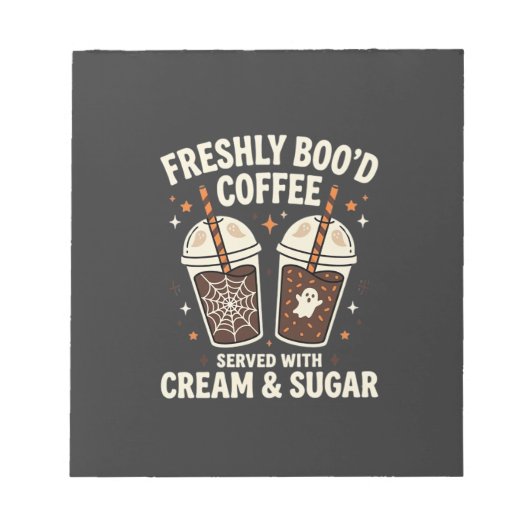 Frische Blut Halloween-Kaffee Notizblock (Vorderseite)