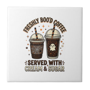 Frische Blut-Kaffee-Halloween-Geister-Tasse Fliese