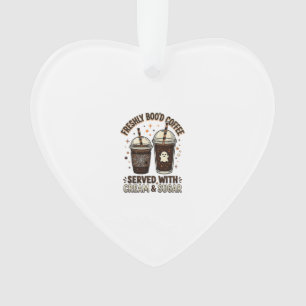 Frische Blut-Kaffee-Halloween-Geister-Tasse Ornament