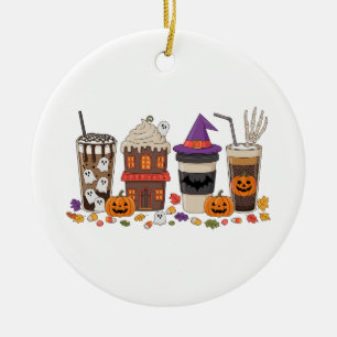 Frische Blut-Kaffee-Schrei-Zucker-Halloween Keramik Ornament