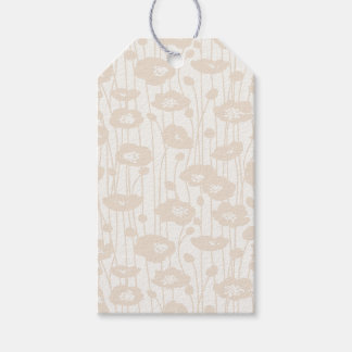 Frische Blüten | Weiches Leinen - Neutral Geschenkanhänger