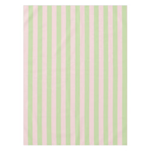 Frische Boho-Rosa- und Grünstreifen Frühling und S Tischdecke