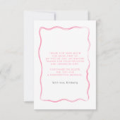 Frische Brautdusche-Dankeskarten nach Marktschluss Dankeskarte (Rückseite)