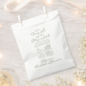 Frische Brautparty auf dem Markt Geschenktütchen (Ausgeschnitten)