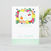 Frische Brautparty Dankeskarte (Stehend Vorderseite)