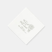 Frische Brautparty vom Markt Serviette (Ecke)