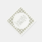 Frische Brautparty vom Markt Serviette (Ecke)
