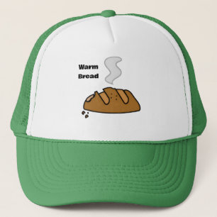 Frische Brot Süße Bäckerei Illustration Brotlieb Truckerkappe