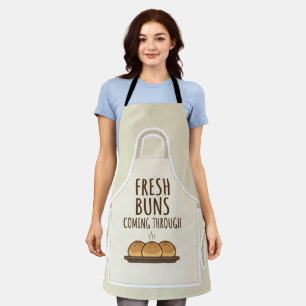 Frische Brötchen Kommen Durch Lustige Bäckerei Sch Schürze
