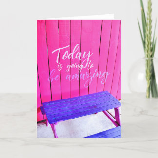 FRISCHE COAT-Grußkarte Dankeskarte