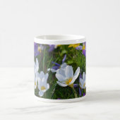 Frische Crocuses in verschiedenen Farben Kaffeetasse (Mittel)