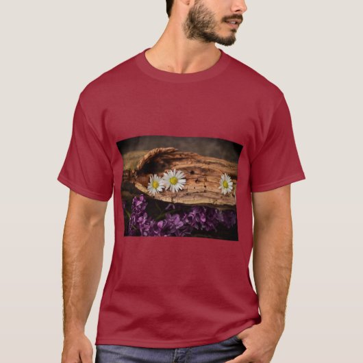 Frische Daisy-Blumengrafik T-Shirt (Vorderseite)