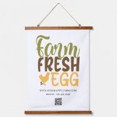 Frische EGG, Zollwesen Wandteppich Mit Holzrahmen (Vorderseite)