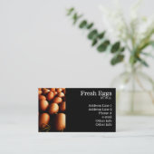 Frische Ei-Visitenkarten Visitenkarte (Stehend Vorderseite)