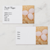 Frische Ei-Visitenkarten Visitenkarte (Vorne/Hinten)