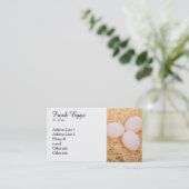 Frische Ei-Visitenkarten Visitenkarte (Stehend Vorderseite)