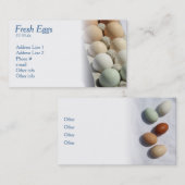 Frische Ei-Visitenkarten Visitenkarte (Vorne/Hinten)