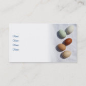 Frische Ei-Visitenkarten Visitenkarte (Rückseite)