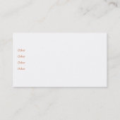 Frische Ei-Visitenkarten Visitenkarte (Rückseite)