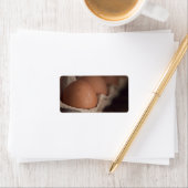 Frische Eier Adressaufkleber (Insitu)