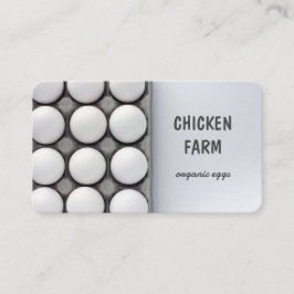 Frische Eier Bio Bio-Eier Hühnerhennfarm Visitenkarte