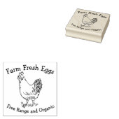 Frische Eier Bio Hühnerhenne Gummistempel (Stempel)