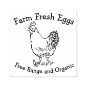 Frische Eier Bio Hühnerhenne Gummistempel (Prägung)