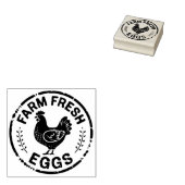Frische Eier Briefmarke Hühner Gummistempel (Stempel)