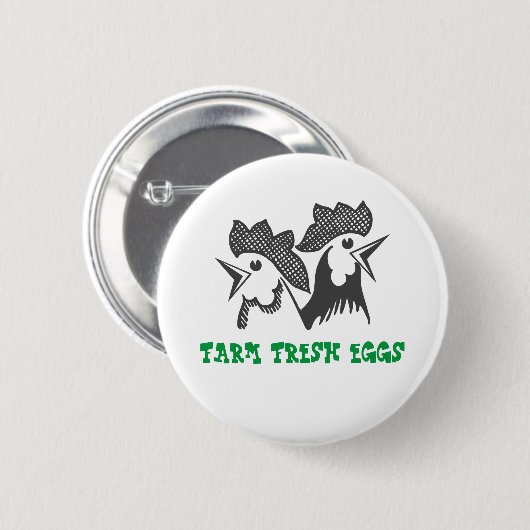 Frische Eier Button (Vorne & Hinten)